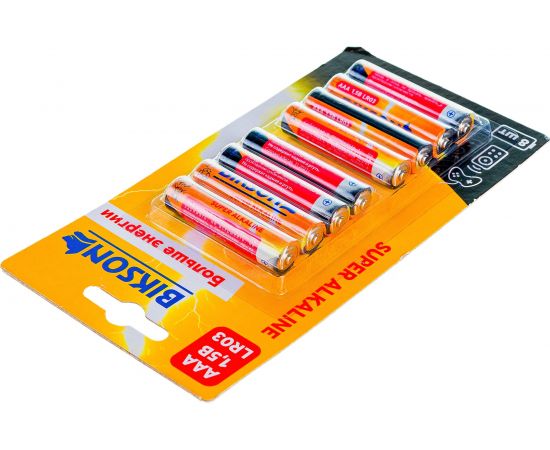 Алкалиновые батарейки Bikson тип ААA, 1,5V, 8шт, Бат479 – изображение 3