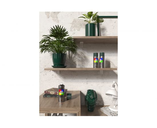 Аэрозольная краска CORALINO 520 мл, 200г, RAL6005 Зеленый мох C16005 – изображение 3