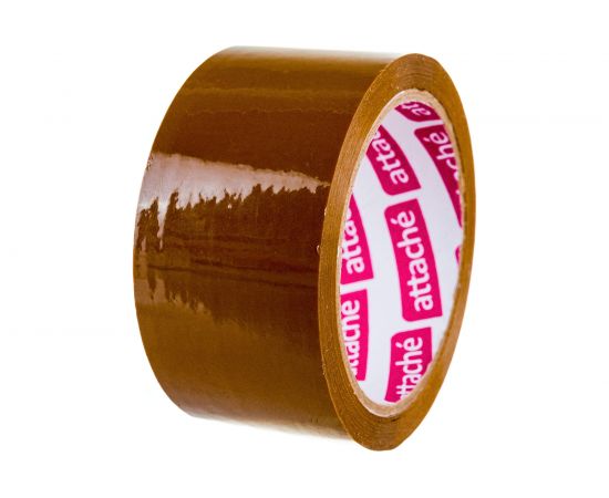 Упаковочная клейкая лента Attache 48 мм х 60 м, 40 мкм, коричневая 129145 – изображение 3