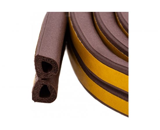 Резиновый уплотнитель СИБРТЕХ (6 м; профиль D; коричневый) 88916 – изображение 3
