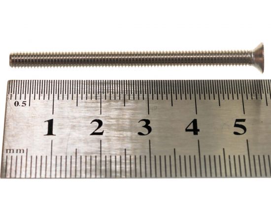 Потайной винт КРЕП-КОМП НЕРЖАВЕЙКА DIN965 А2 4х55 10шт впн455мф – изображение 3