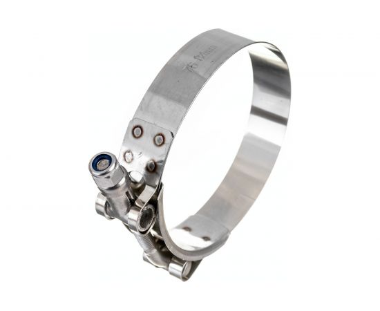 Усиленный хомут TITAN LOCK 76-84 мм, нержав. сталь AISI 304, лента+болт AISI 304 TL76-84RCSS – изображение 3
