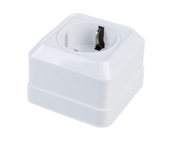 Розетка TDM 2П+3 открытой установки IP20 16А 250В керамика белая "Ладога" SQ1801-0111 – изображение 4