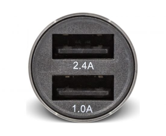 Автомобильное зарядное устройство BYZ 2хUSB-А, 2.4 А, кабель BL-695 AM-microBM, серебро 23750-YL-823Sm – изображение 4