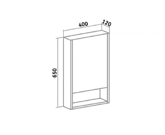 Зеркальный шкаф RUNO Микра 40 правый УТ000002341 – изображение 4