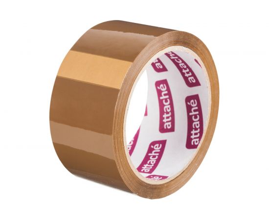 Упаковочная клейкая лента Attache 48 мм х 60 м, 40 мкм, коричневая 129145 – изображение 4