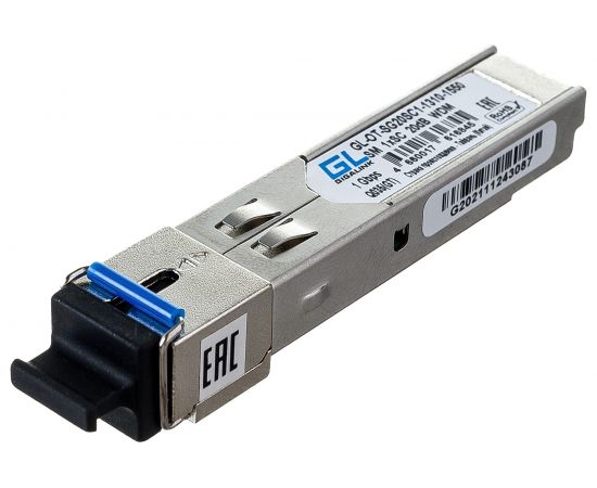 Модуль SFP GIGALINK WDM, 1Гбит/c, одно волокно SM, SC GL-OT-SG20SC1-1310-1550 – изображение 4