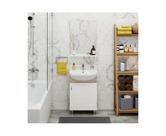 Тумба с раковиной Onika ЭКО-52 дуб сонома 105207 – изображение 4