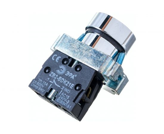 Кнопка управления ЭРА BBT61-BA-K04E LAY5-BA42 без подсветки красная 1р (НЗ), Б0045667 – изображение 5