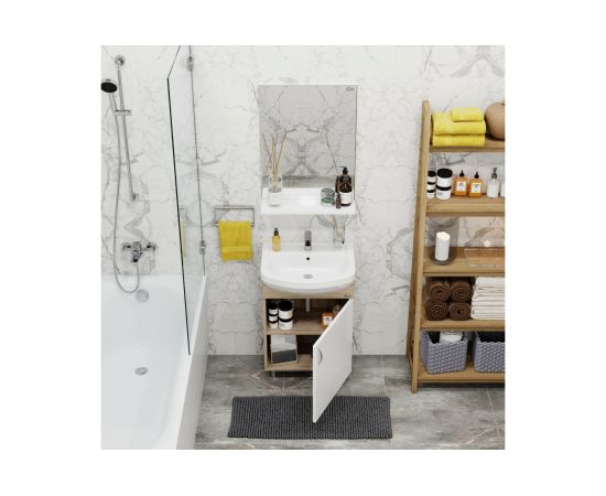 Тумба с раковиной Onika ЭКО-52 дуб сонома 105207 – изображение 6