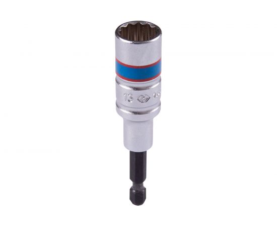 Головка двенадцатигранная 1/4"", 13х80 мм для шуруповерта KING TONY 76B813M 