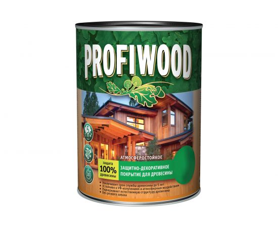 Защитно-декоративное покрытие для древесины PROFIWOOD (тик; 2.5 л; 2.3 кг) 72655 