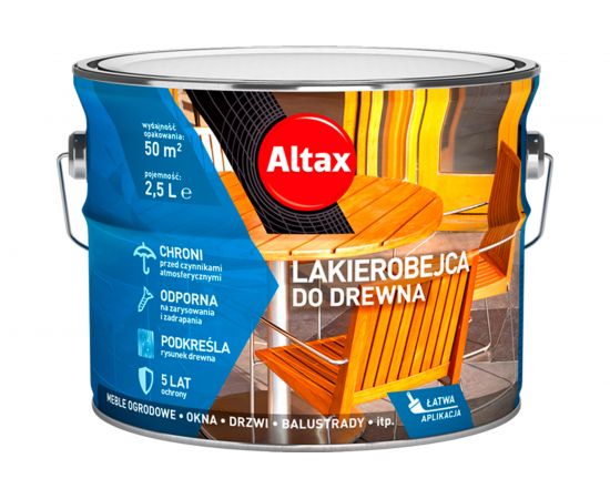 Лак-морилка ALTAX LAKIEROBEJCA махагон, 2,5 литра 50030-04-000250 