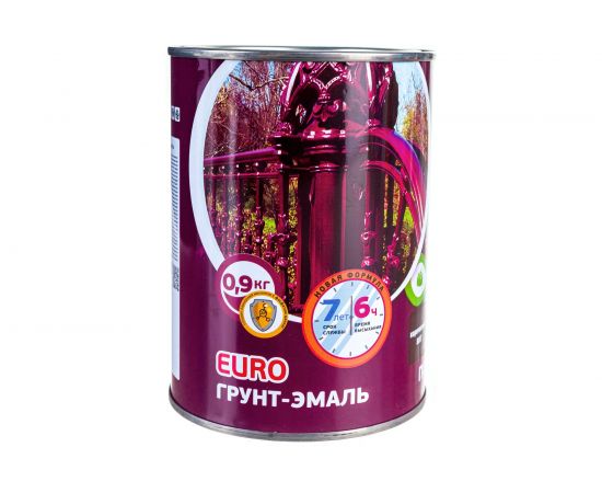 Грунт-эмаль по ржавчине OLECOLOR коричневый 8017, 0.9 кг 4300007443 