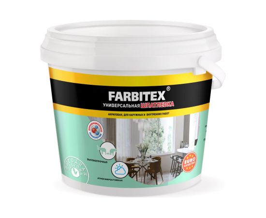 Акриловая шпатлевка Farbitex (для наружных и внутренних работ; 15 кг) 4300001569 