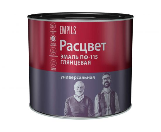 Эмаль Расцвет ПФ-115 бирюзовая, 1.9 кг 9048 