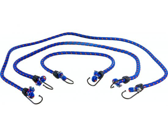 Набор резинок для крепления багажа РемоКолор 3 штуки (10мм х 0,6м; 0,9м; 1,2м) 62-5-320 