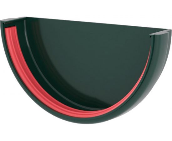 Заглушка желоба Grand Line универсальная, ПВХ GL, зеленый RAL 6005 267462 