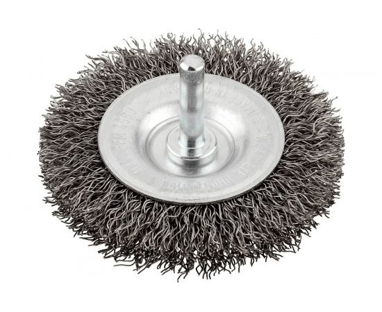 Щетка плоская для дрели жесткая 100 мм, 0.3 мм kwb 607933 