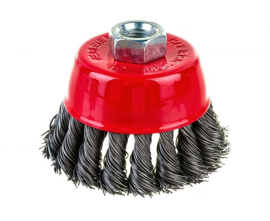 Щетка чашечная 85 мм, М14, пучки витой проволоки для УШМ INTERTOOL BT-2085 