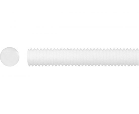 Резьбовая полиамидная (пластиковая) шпилька DINFIX М12x1000, DIN 975, 1 шт. 00-00001198 