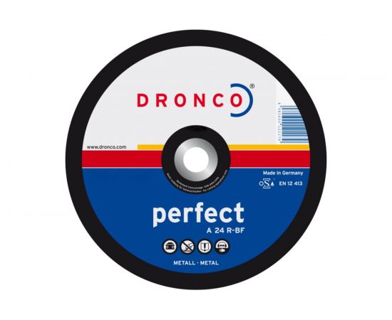 Диск отрезной по металлу Perfect A24R (180x3x22.23 мм) DRONCO 1180015100 