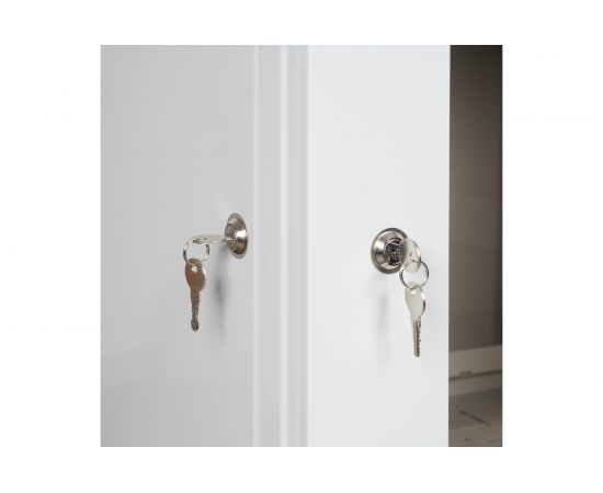 Настенный разборный шкаф КДДС 19"", 9U, стеклянная дверь, 600x350, серый УТ000003579 – изображение 2