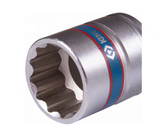 Головка двенадцатигранная 1/4"", 13х80 мм для шуруповерта KING TONY 76B813M – изображение 2