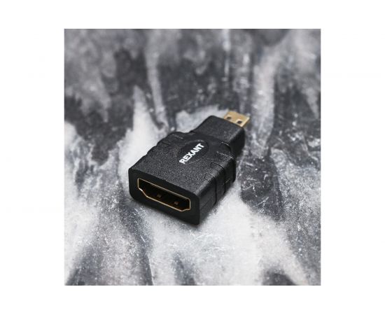 Переходник штекер REXANT micro HDMI - HDMI гнездо 17-6815 – изображение 2