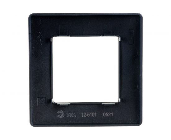 Рамка для розеток и выключателей ЭРА Серия 12 12510105 на 1 пост, Сатин, антрацит Б0052503 – изображение 2