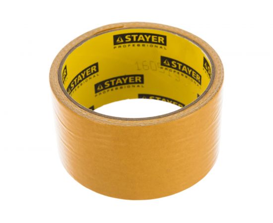 Лента клеящая двухсторонняя ""PROFI"" (50 мм; 5 м) укрепленная тканью Stayer 1217-05 – изображение 2