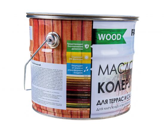 Колеруемое масло для террас и садовой мебели FARBITEX (палисандр; 3 л) 4300005110 – изображение 2