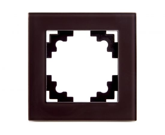 1-местная рамка STEKKER серия Катрин, GFR00-7001-04, шоколад 39535 – изображение 3