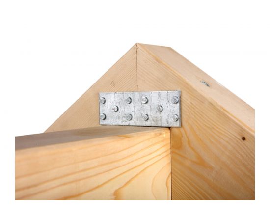 Перфорированная пластина GAH ALBERTS оцинкованная, 300x100х2 мм 332037 – изображение 3