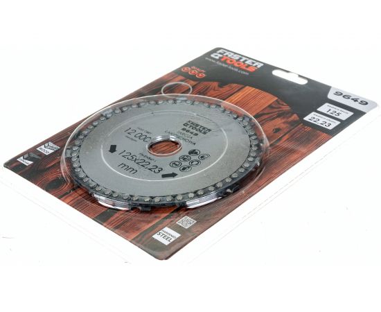 Диск пильный цепной по дереву 125x22.2 мм для УШМ FASTER TOOLS 9649 – изображение 3