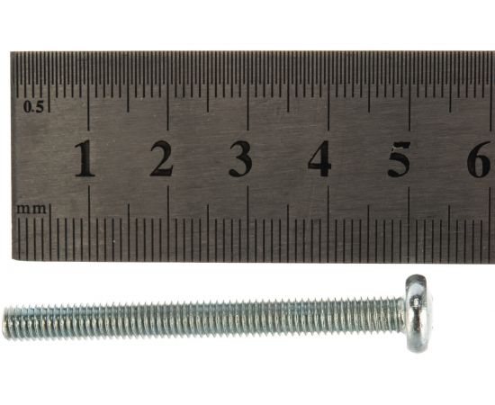 Винт с полуцилиндрической головкой Метизный двор 5x50 DIN 7985, 100 шт. 4607159067241 – изображение 3