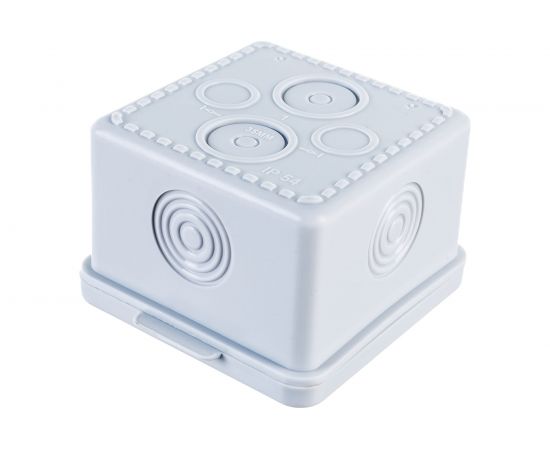 Распаячная коробка TDM ОП 65x65x50мм, крышка, IP54, 4вх., без гермовводов, инд. штрихкод SQ1401-0821 – изображение 4