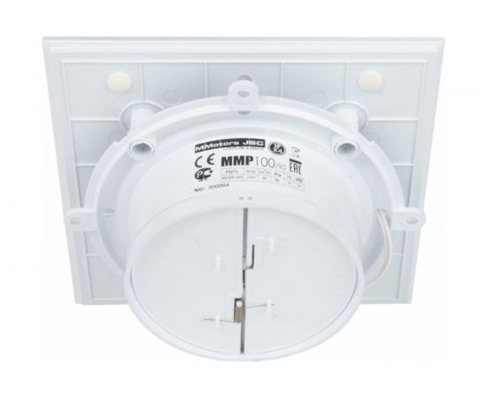 Вытяжной бесшумный вентилятор для ванной MMOTORS JSC ММР 100 стекло белый матовый, тонкий 0764 – изображение 4
