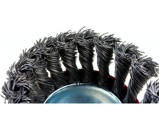 Щетка чашечная 85 мм, М14, пучки витой проволоки для УШМ INTERTOOL BT-2085 – изображение 4