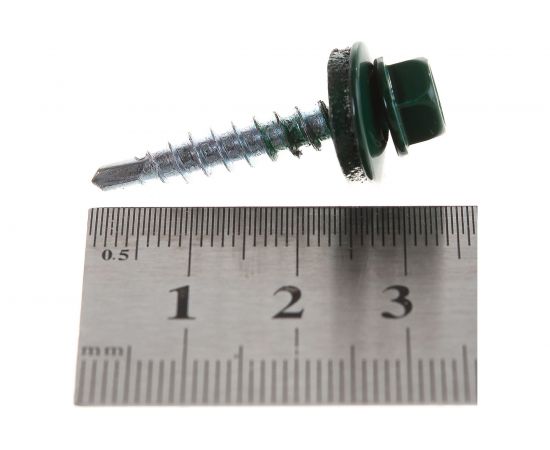 Кровельный саморез Daxmer 4,8х29 RAL 6005 250шт 05547 – изображение 4