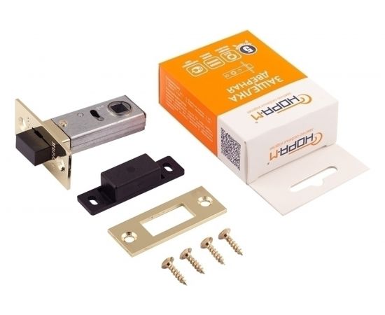 Дверная магнитная защелка НОРА-М С-50М полир.латунь 14744 – изображение 5