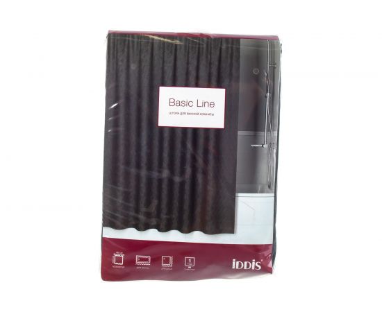 Штора для ванной комнаты IDDIS, 200*180см, полиэстер, B35P218i11 – изображение 7