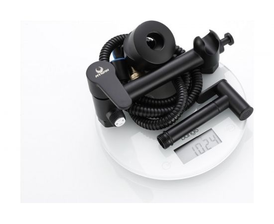 Смеситель для биде с гигиеническим душем MYNAH матовый черный, латунь M6127I – изображение 8