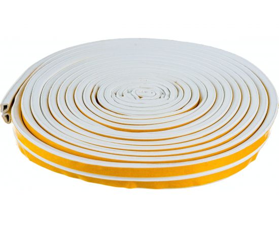 Самоклеящийся уплотнитель ZOOM Classic D (9х7.5 мм; белый; 10 м) 02-2-4-151 