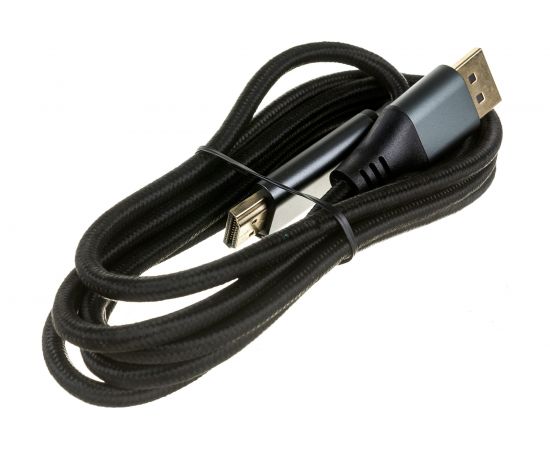 Кабель DisplayPort->HDMI Cablexpert 4K, 1.8м, 20M/19M, черный, экран, пакет CC-DP-HDMI-4K-6 