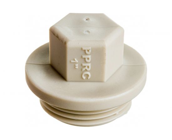 Заглушка пробка RTP PN25 с резьбой 1, серая 10914 