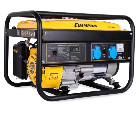 Генератор Champion (2,3/2.5кВт OHV 7лс 15л 37кг) GG2300 