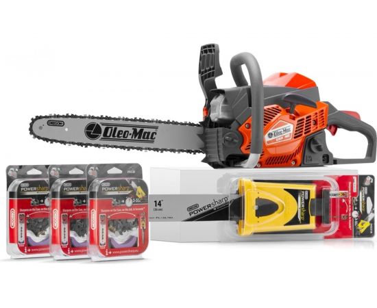 Oleo-Mac Бензопила 2,3 л.с. GSH 40 16"", 3/8, 1.3 мм + комплект PowerSharp шина 14”, 5033-9001E1PS14/2 