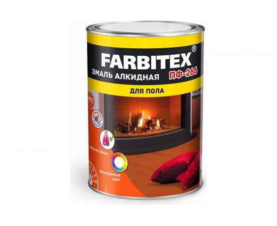Алкидная эмаль FARBITEX ПФ-266 (золотистый; 1.8 кг) 4300006014 