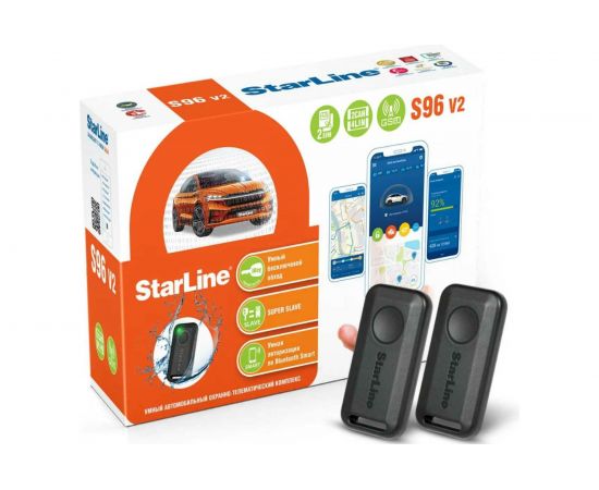 Охранно-телематичекий комплекс StarLine S96 v2 BT 2CAN+4LIN 2SIM GSM 4002891 